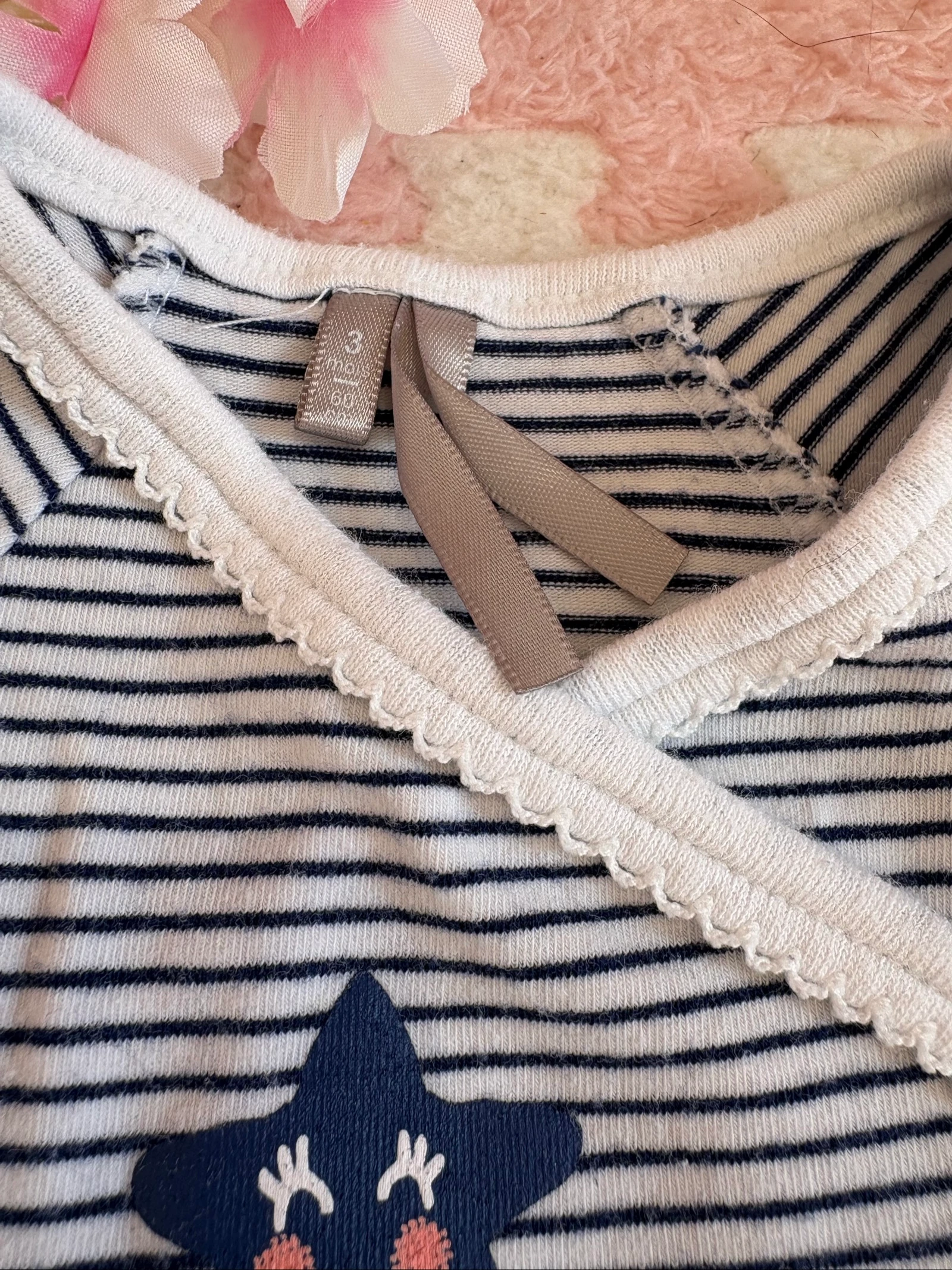 Lote de 5 bodies bebê menina 3 meses – Orchestra & cache-cœur – Excelente estado – photo 9